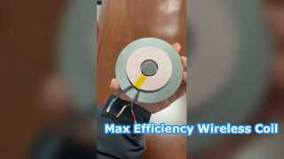 90mm 2 層コイルと磁気シールドの組み合わせにより、効率が直接最大化されます。