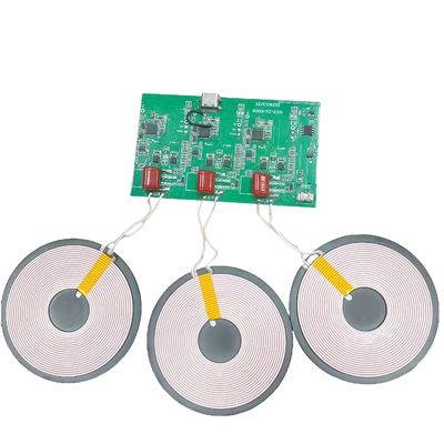 購入 マルチデバイスワイヤレス充電コイル 3コイル 15W 急速充電パッド 一度に3つの電話 オンライン製造