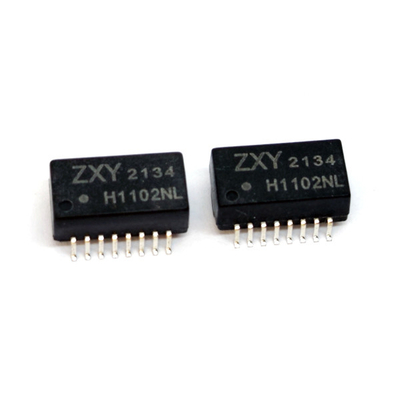 100 / 1000 BASE-Tの単一の左舷薄型のイーサネットLAN変圧器24PIN SMD