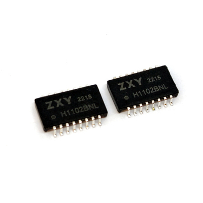 単一の左舷SMD PoE+ LAN分離の変圧器100基礎T 16 Pinモジュール