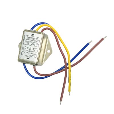 EMIフィルタ CW1B-1A-L 6A 電源浄化リード型単相AC電源フィルタ